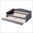 Teddy Fleece Twin Size Upholstered Daybed With Light And Trundle
