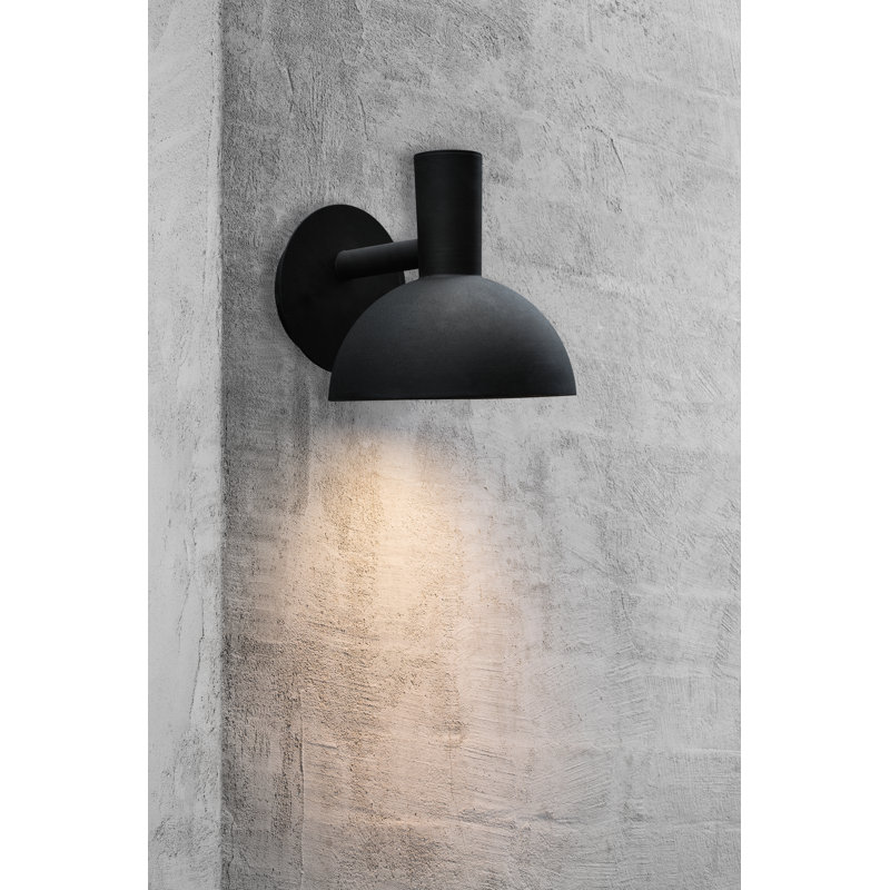 Arki 20cm H Outdoor Armed Sconce, Black