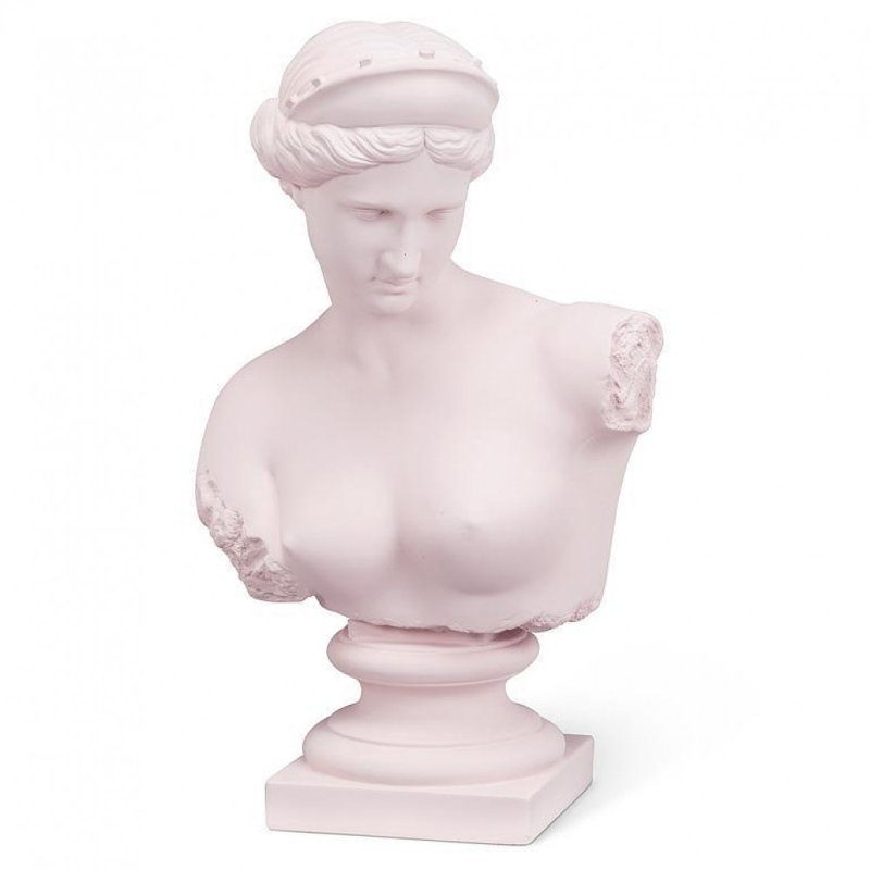 Figurine buste rose pâle Aphrodite