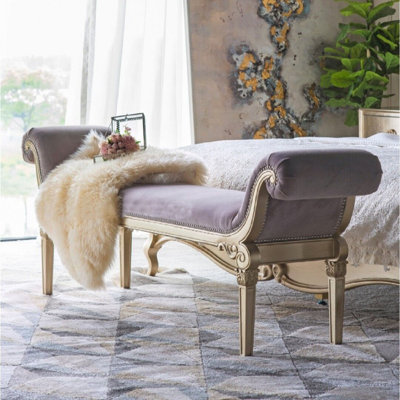 American-style Light Luxury Purple Bench
