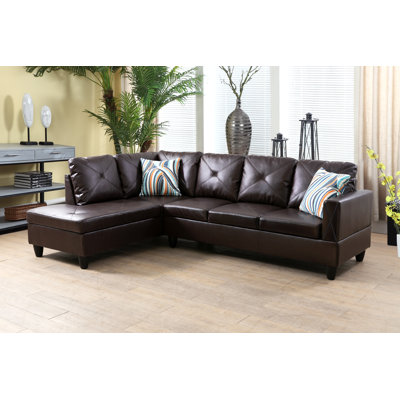 Elaynah 2 - Piece Vegan Leather Sectional