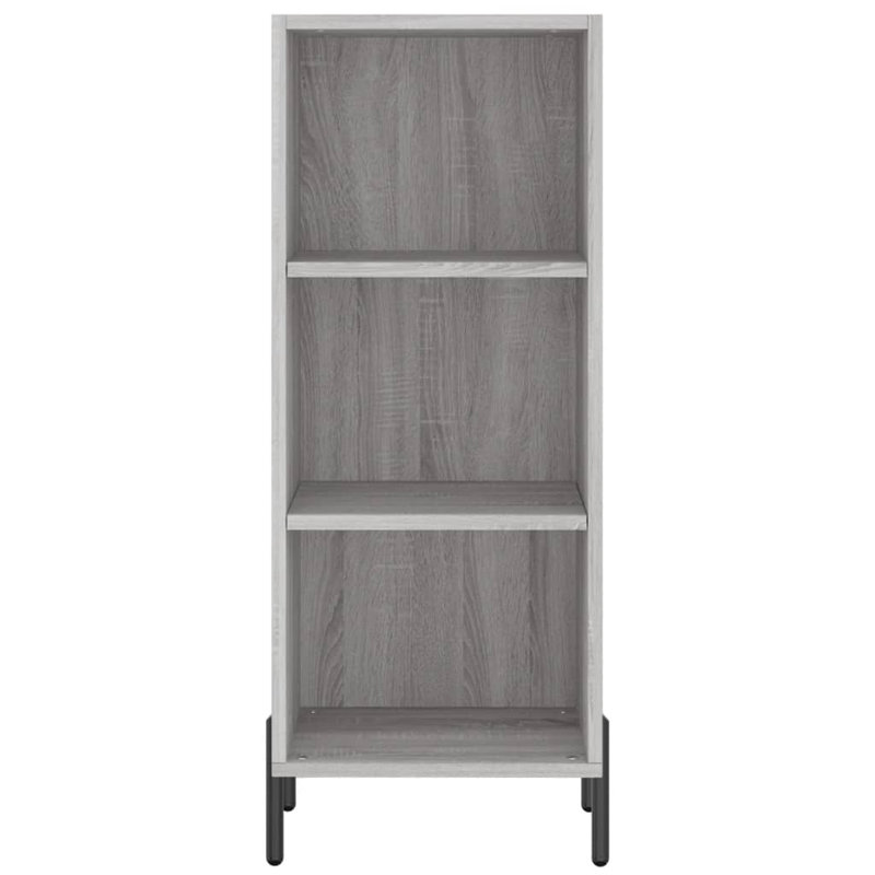 Maali 90cm H x 34.5cm W Standard Bookcase, Grey