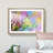 Rainbow upon a Dandelion in Abstract - Picture Frame Painting Print-55772296-55772299