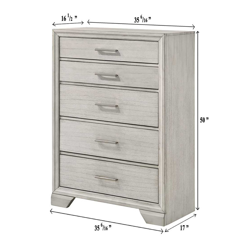 Ensemble de chambre à coucher moderne avec lit-bateau avec rangement, Grand lit, 5 pièces