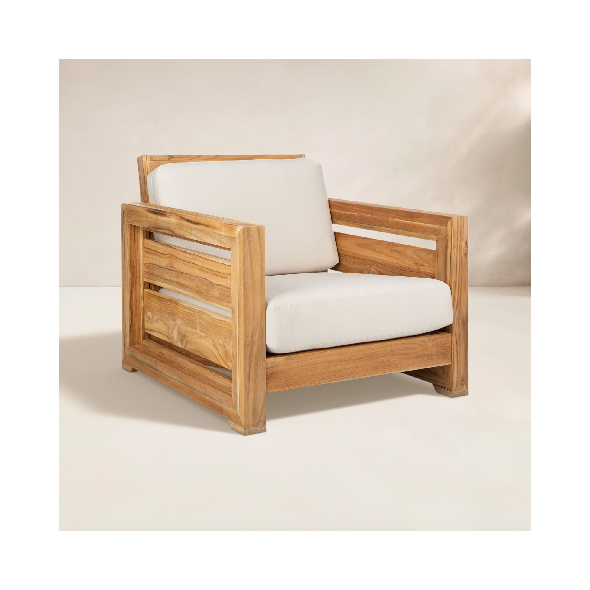 Baela Teak Patio Chair with Cushions