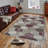 Stylish Woven Carpet, 4 x 6 Feet, 100% Polyester | Antibacterial, 3D Digital Printing, Non-Slip PVC Felt Dot Underside | Machine Washable, 0.4 in Pile Height, Perfect for Living Room & Bedroom Decor-1841557985