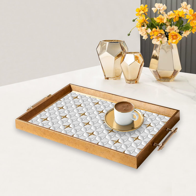Élégant plateau en verre de 19,7 po x 11,4 po x 1,4 po | Fabrication 100% verre durable | Facile à nettoyer avec un chiffon humide | Idéal pour le service, la présentation décorative et l'organisation | Ajout élégant à la décoration intérieure