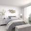 Décoration murale vol d'oiseau en métal blanc 48 po x 3 po x 23 po-1532235530