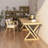 Wood color Rectangle Solid Wood Desks-107197865
