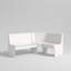 Ensemble de coin-repas en bois Heartlynn Classic-108369586
