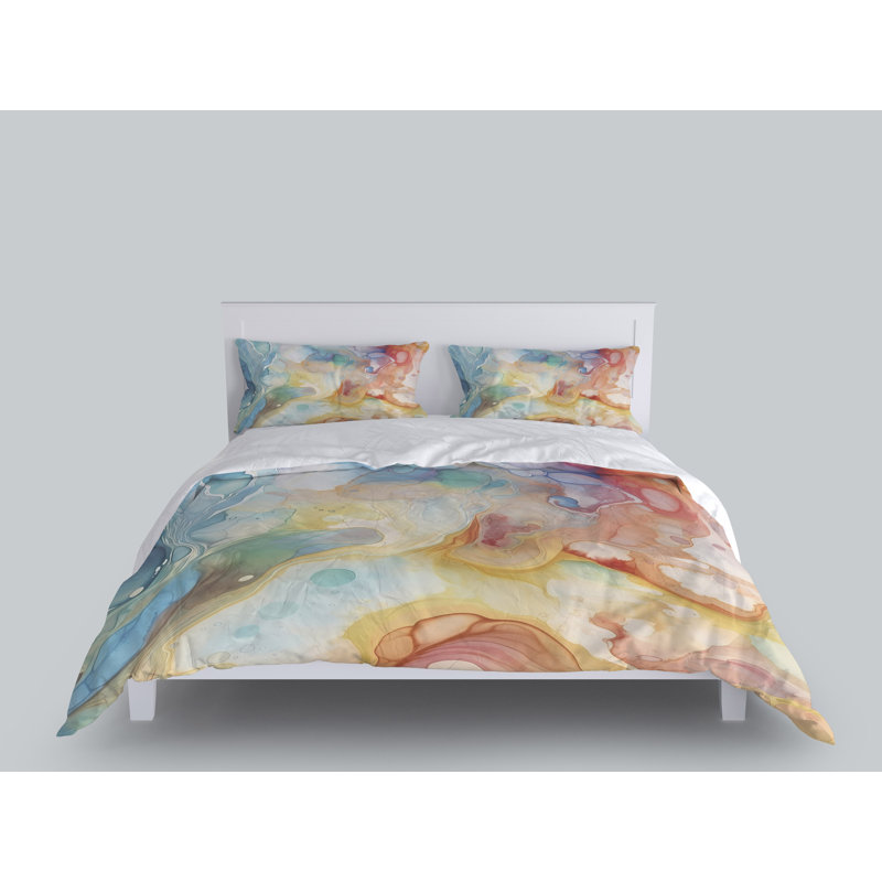 Abstract Duvet Cover, King Duvet Cover + 2 King Shams