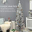 Arbre de Noël artificiel 6 pi avec arbre de Noël mince 6 pi avec 390 branches réalistes et support en plastique-1408720888