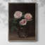 Reproduction florale vintage avec encadrement CCL XXX - bois massif-746112590