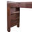 Multi-Functional 31 Makeup Vanity Desk With Adjustable 3-Color Lighting, Hidden Mirror, And Retractable Storage Shelf In Walnut Tone 3 Colors Divided Compartments Color-152673340