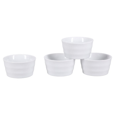 BIA Cordon Bleu Stockholm White Porcelain 3 oz Ramekins