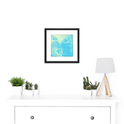 Green Blue Cloud Weather Sky - Single Picture Frame Painting