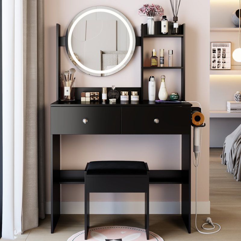 Table de meuble-lavabo à miroir 17 po
