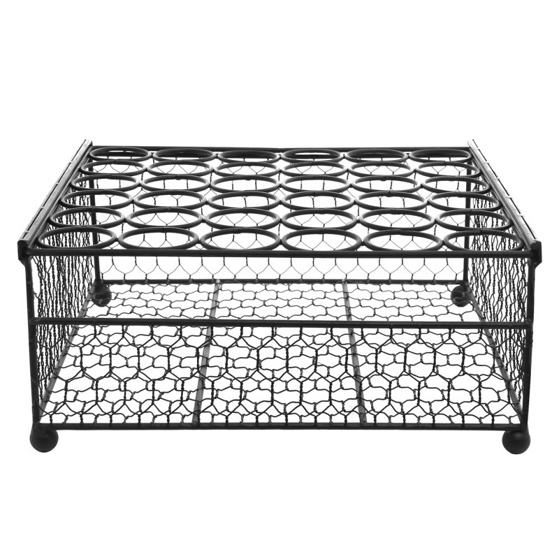 Black Metal Egg Basket