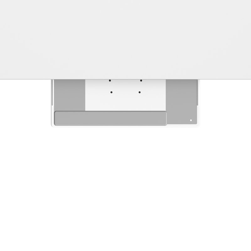 Float/Efloat Lite Table Keyboard Mechanism, Float Keyboard Platform, 19" Slim Support, White
