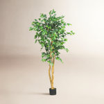 Faux Ficus Tree in Planter