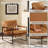 Eisenman 27.09'' W Leather Upholstered Accent Armchair-249569278