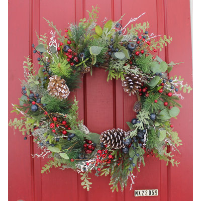 Handcrafted Faux Pinecone 24'' Wreath