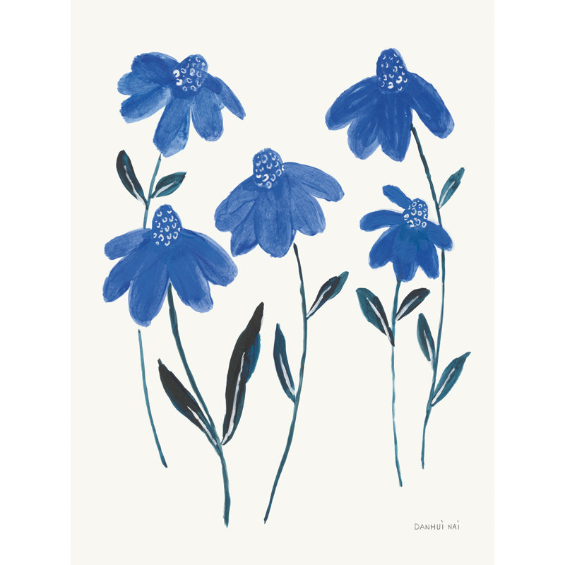 "Inciarrano Emprunté et bleu III sur toile" par Danhui Nai, H 48 po x l 36 po