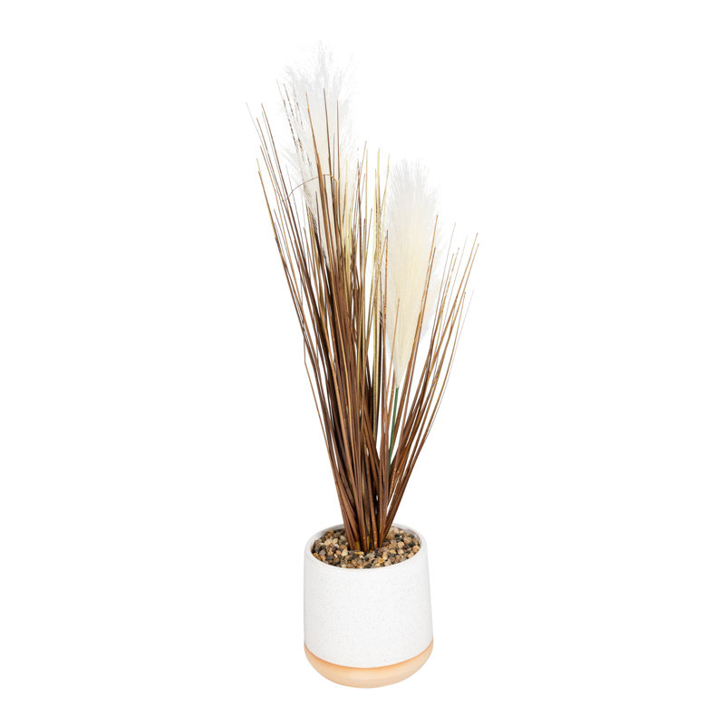 50cm Faux Grass in Ceramic Pot