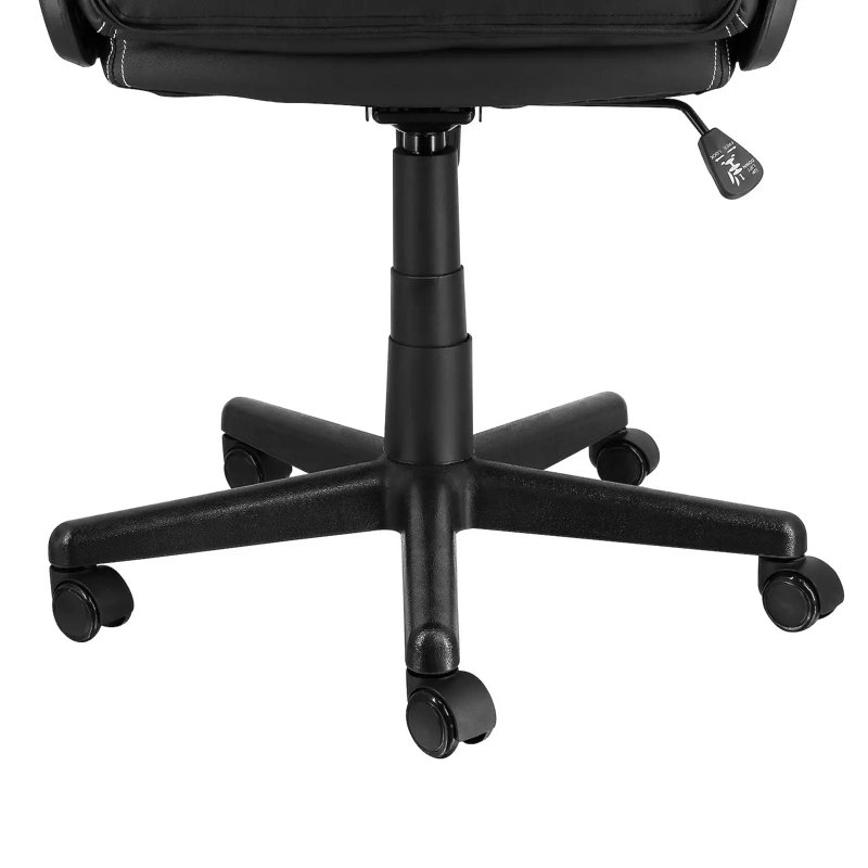  Fauteuil de bureau ergonomique à dossier haut en similicuir et en filet réglable