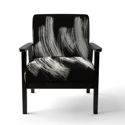 Blue Violet Splashes Inks - Velvet Upholstered Modern Accent Chair and Arm Chair