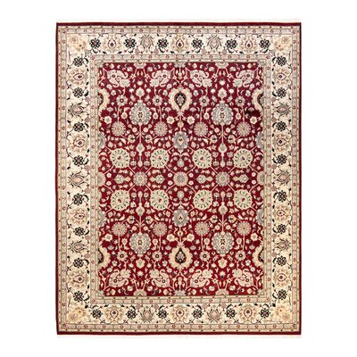 Mogul One-of-a-Kind Hand-Knotted Red/Cream/Black Area Rug 8'1"" x 10'2 -  Isabelline, 678D5C9AE6D243D9801E3C93E877CC85
