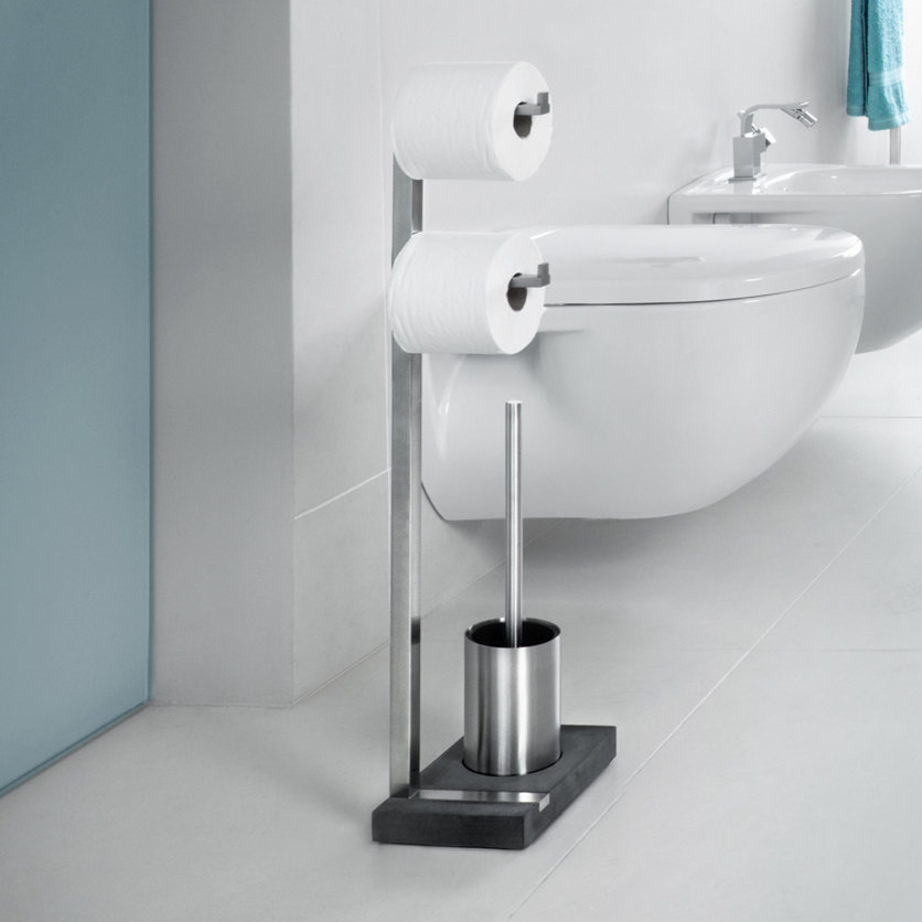 MENOTO Freestanding Toilet Brush Set