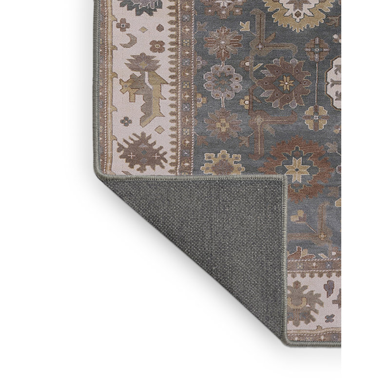 Tapis oriental gris / beige / brun, Rectangle 8 pi x 12 pi