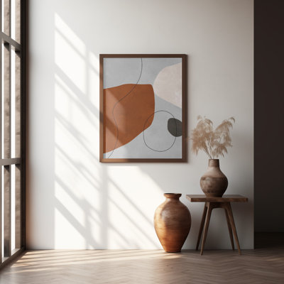 «Expressive conceptual», art mural texturé encadré