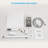 10 Inch Wall Mounted Shower With Square Dual Head Kit Handheld And