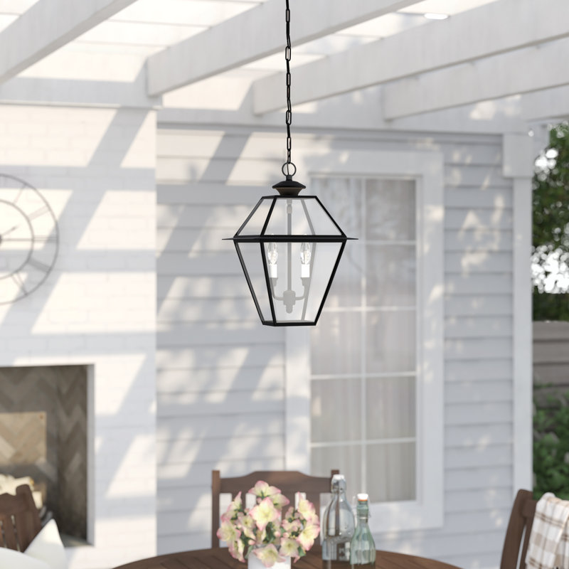 Boto 2 - Light Outdoor Hanging Lantern, Black