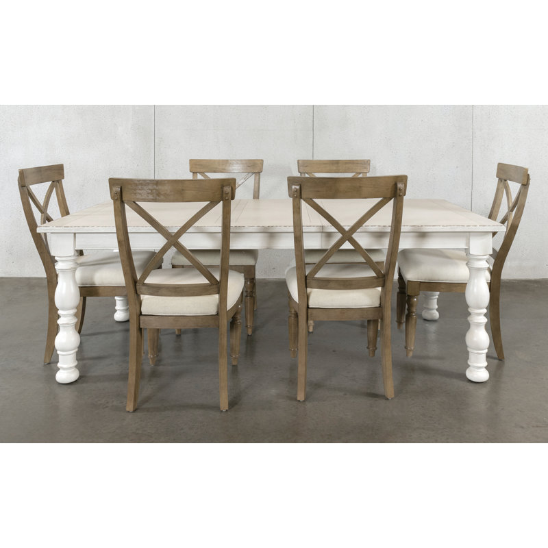Ensemble de salle à manger extensible 7 pièces
