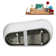 60" Streamline Soaking Freestanding Tub and Tray With Internal Drain