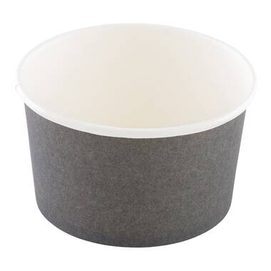 Bio Tek Round Bamboo Paper Soup Container Lid - Fits 8 and 12 oz - 200  count box