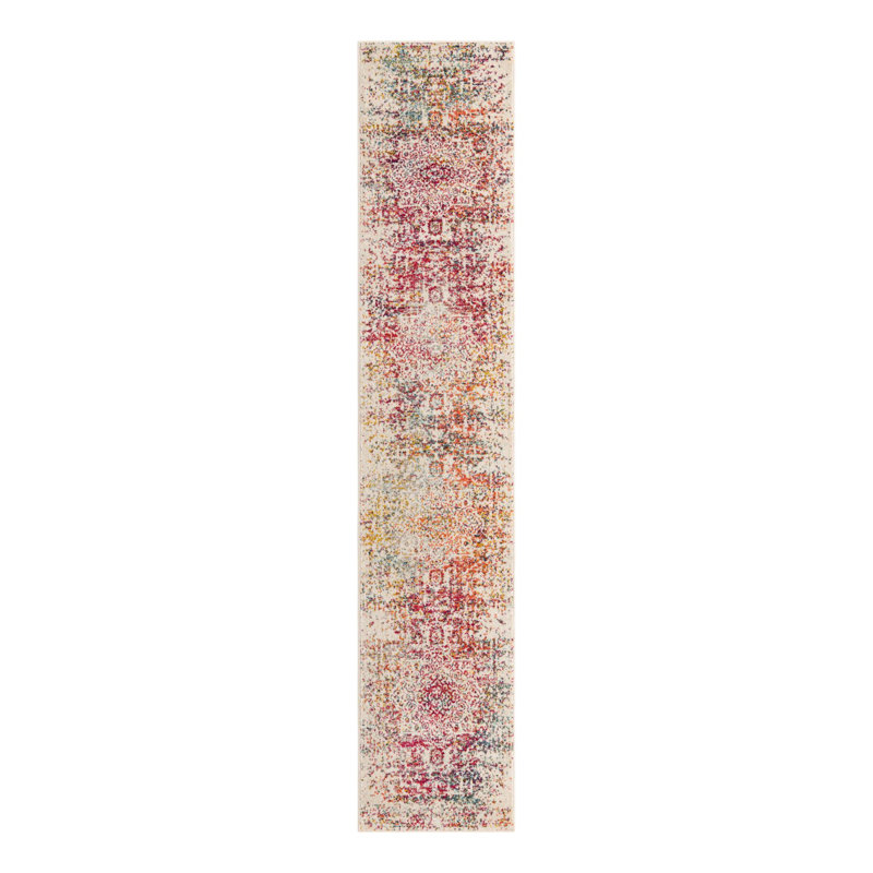 Tapis oriental Lucile, Tapis de couloir 2 pi 7 po x 13 pi 1 po