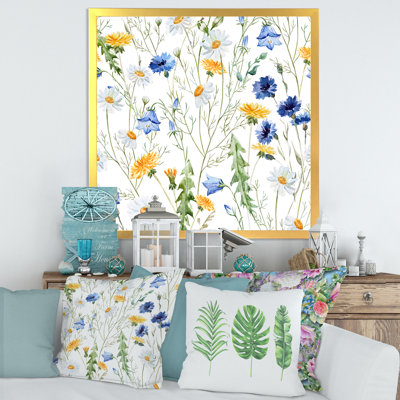 Camomille et Clover Bell II - peinture sur toile
