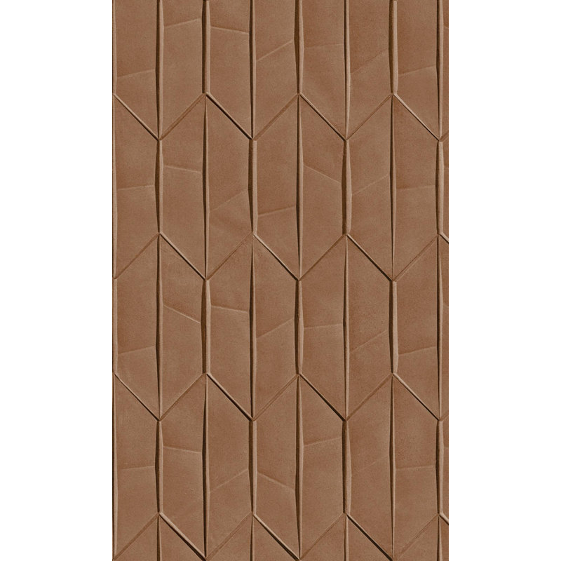 Rouleau de papier peint géométrique L 33 pi x l 21 po Solvig, Brun