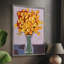 «Daisy Bouquet I», reproduction encadrée - bois massif-139456854