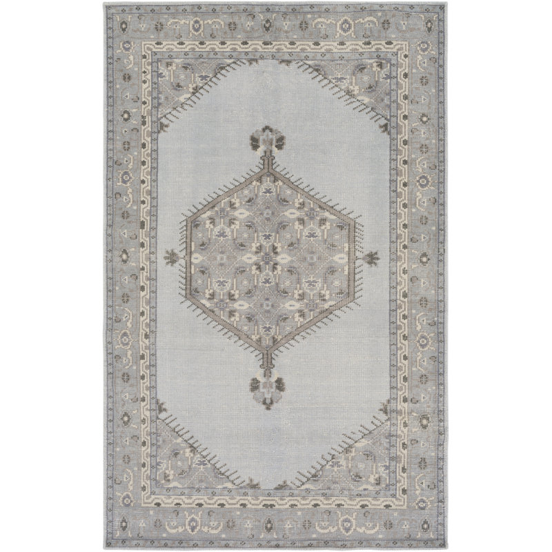 Elsea Wool Oriental Indoor Rug, Rectangle 5'6" x 8'6"