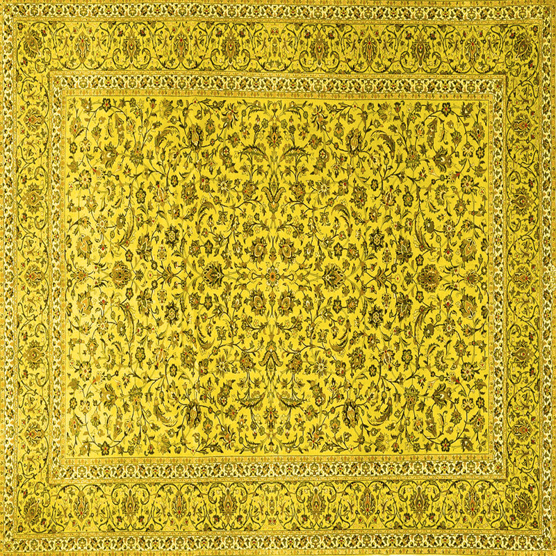 Matther Washable Oriental Indoor Rug, Square 3'