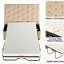 Canapé-lit 49,6 po convertible beige avec lit pliant, matelas à mémoire de forme, design, espace pour, facile à assembler, lit de revêtement en lin, housse-239620929