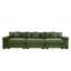 Canapé modulaire surdimensionné de 130 po en forme de nuage, canapé 3 places en velours côtelé de qualité supérieure avec accoudoirs très épais, coussin ergonomique, conception ergonomique et assemblage facile, idéal pour les salons, vert-2062960546