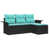 Structure noire / Coussin bleu est en rupture de stock