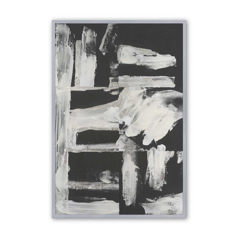 «Structural Dissonance I» par Melissa Wang, reproduction d'art, Impression sur cadre ouvert sans papier mat, Argent argent