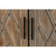 Armoire décorative de style campagnard 60 pouces avec 4 portes et une tablette réglable en bois avec buffet et console avec crédence pour la salle à manger, le vestibule et le vestibule (brun antique)-48079699